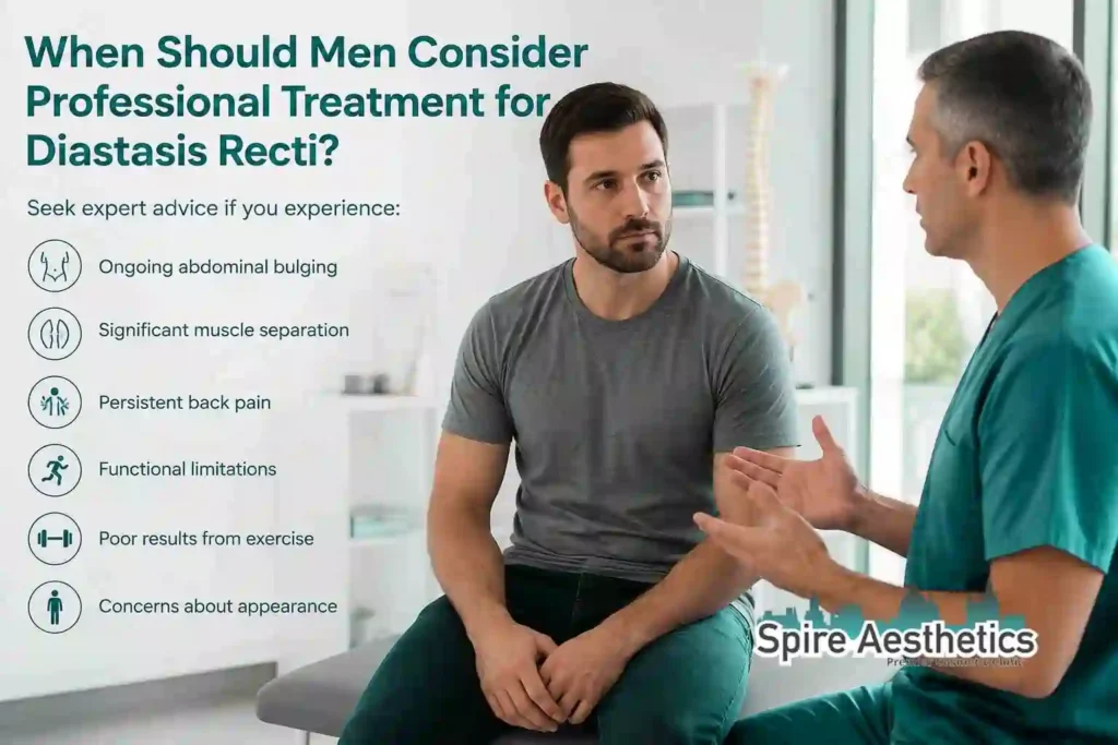 When Should Men Consider Professional Treatment for Diastasis Recti Westminster?