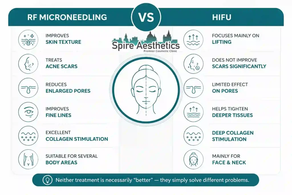 RF Microneedling vs HIFU: Which Treatment Gives Better Results Westminster?